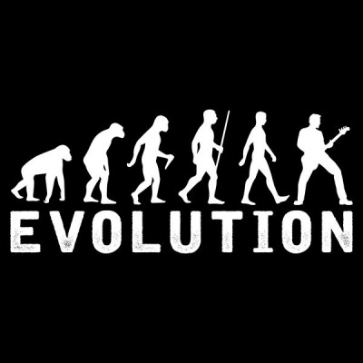 تیشرت طرح Bassist Evolution