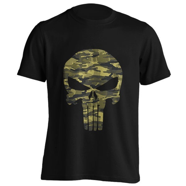 تیشرت طرح Punisher Skull Camouflage