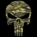 تیشرت طرح Punisher Skull Camouflage