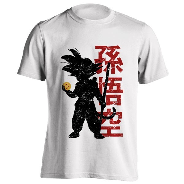 تیشرت طرح Goku and his 4 stars ball