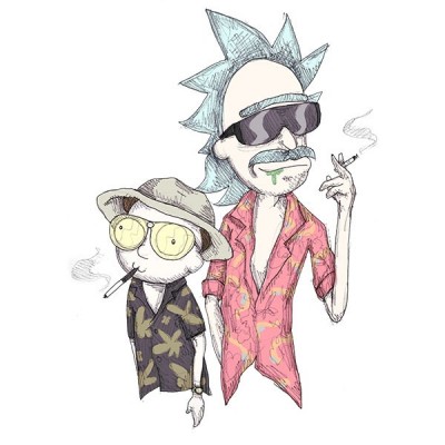 تیشرت طرح Fear & Loathing in Schwift Vegas