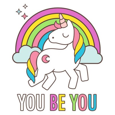 تیشرت دخترانه طرح You Be You Unicorn