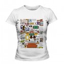 تیشرت دخترانه طرح Friends Collage