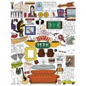 تیشرت دخترانه طرح Friends Collage
