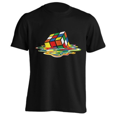 تیشرت طرح Melting Rubik's Cube