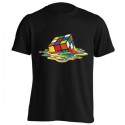 تیشرت طرح Melting Rubik's Cube