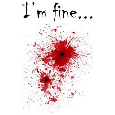 تی شرت Blood spatter