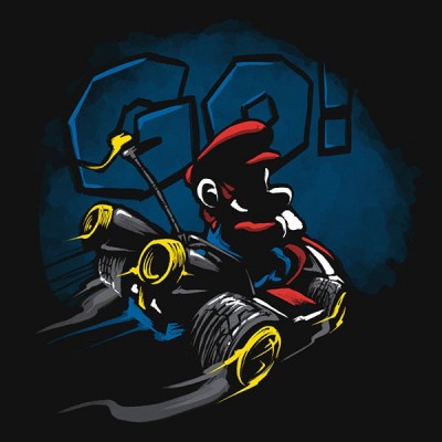 تیشرت طرح Go Mario