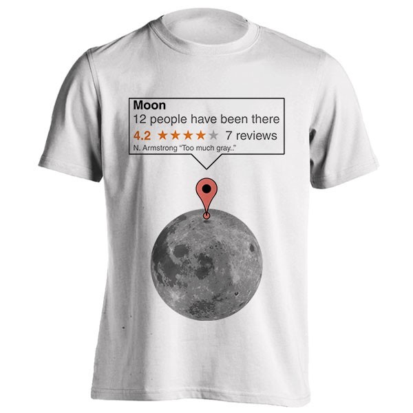 تیشرت طرح Moon reviews