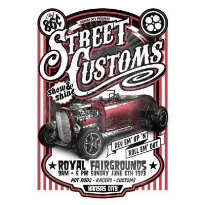 تیشرت طرح Street Customs