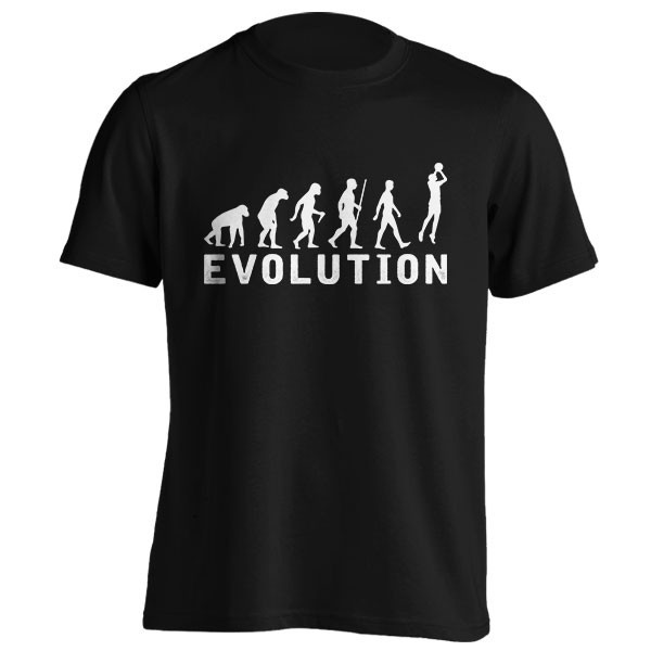 تیشرت طرح Basketball Evolution