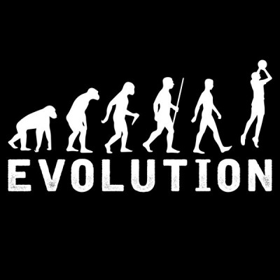 تیشرت طرح Basketball Evolution
