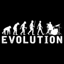 تیشرت طرح Drums Drummer Evolution