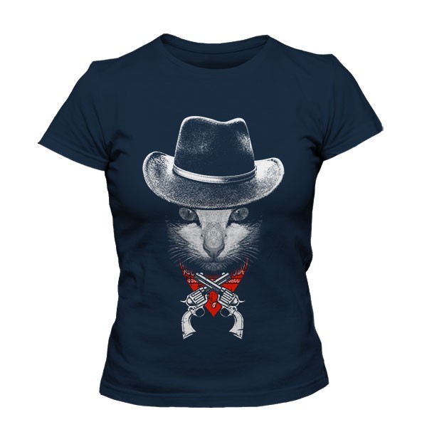تیشرت دخترانه طرح The Cowboy Cat