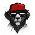 تیشرت طرح Dope Bear