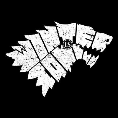 تیشرت Winter is coming typography