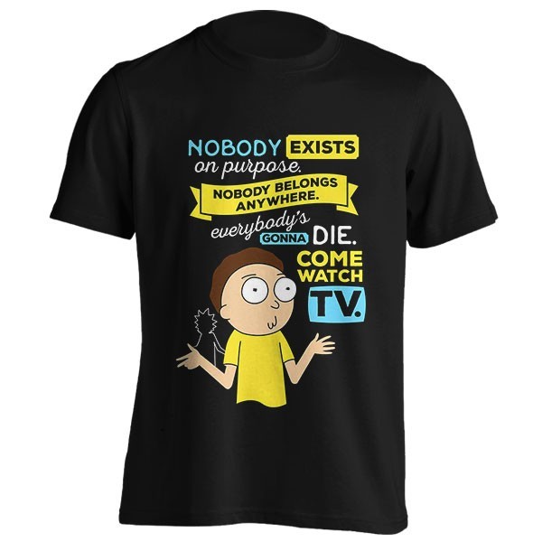تیشرت طرح Morty Nobody