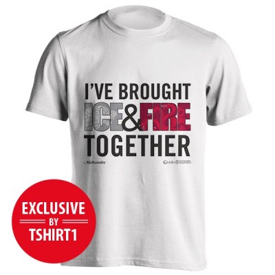 تیشرت طرح I've Brought Ice and Fire Together