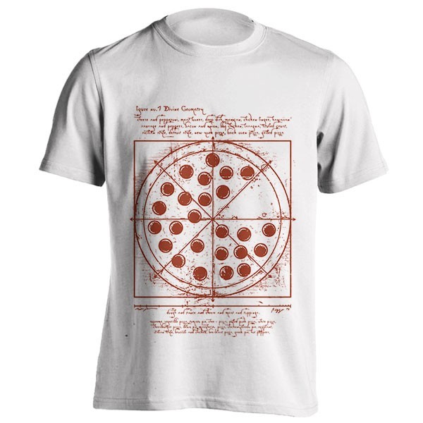 تیشرت طرح Vitruvian Pizza