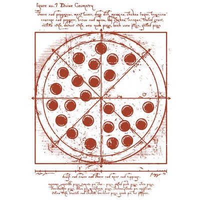 تیشرت طرح Vitruvian Pizza