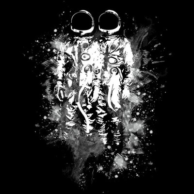 تیشرت طرح Space Twins