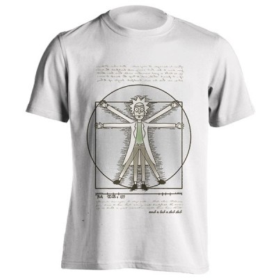 تیشرت ریک و مورتی طرح Vitruvian Rick