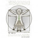 تیشرت ریک و مورتی طرح Vitruvian Rick