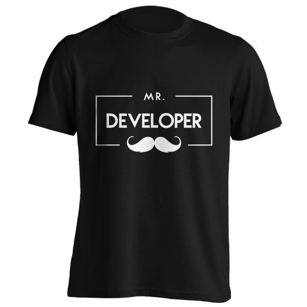 تیشرت برنامه نویسی طرح Mr. Developer
