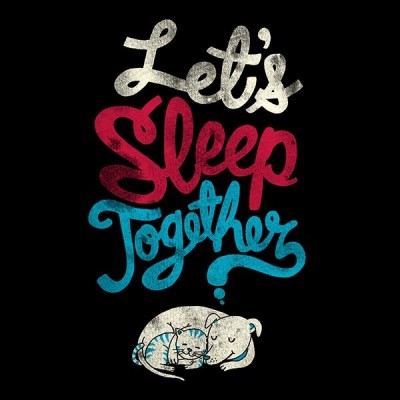 تیشرت طرح Let's Sleep Together