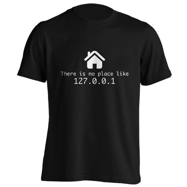 تیشرت برنامه نویسی طرح There Is No Place Like Home
