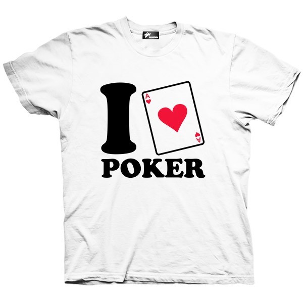 تیشرت گرافیکی طرح I love Poker