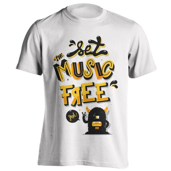 تیشرت Set the music free