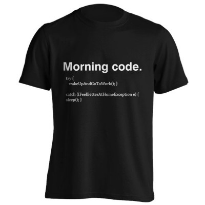 تیشرت برنامه نویسی Morning Code