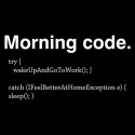 تیشرت برنامه نویسی Morning Code
