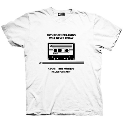 تیشرت گرافیکی طرح Audio Tape Stift Pencil