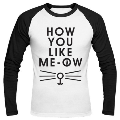 تیشرت آستین بلند رگلان How You Like Meow