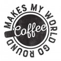 سویشرت ملانژ طرح Coffee Makes My World Go Round