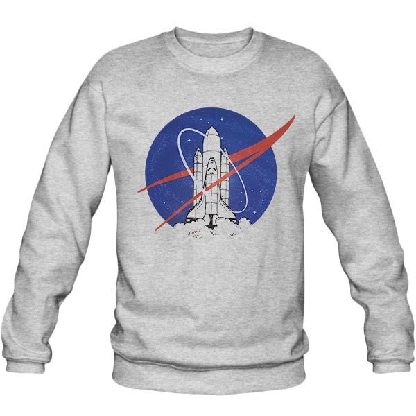 سویشرت ملانژ طرح NASA uprocket