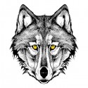 سویشرت ملانژ طرح Savage Wolf