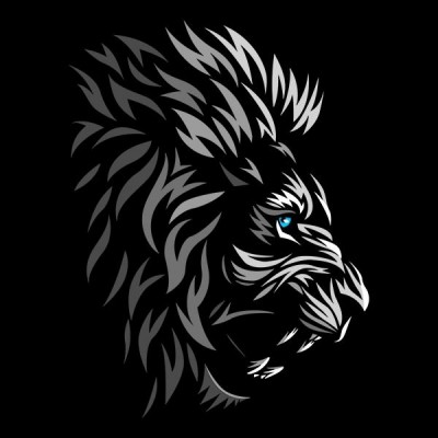 سویشرت هودی Tribal profile lion