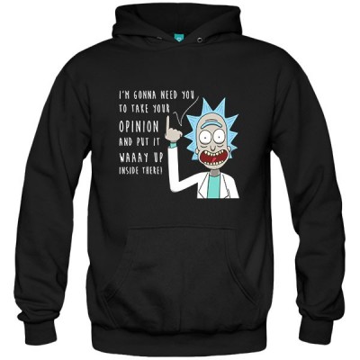 سویشرت هودی Rick Opinion Way up there