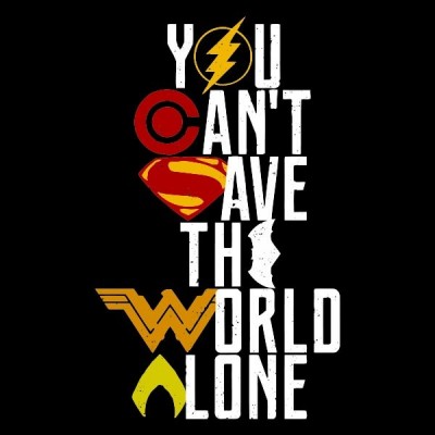 تیشرت you can't save the world alone
