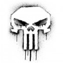 سویشرت ملانژ طرح Punisher Spray Paint Logo