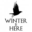 سویشرت ملانژ طرح Winter Is Here - Raven