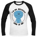 تیشرت آستین بلند رگلان Rick And Morty - Mr.Meeseeks existence is Pain
