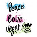 تیشرت دخترانه Peace love vegan