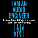 تیشرت I AM AN AUDIO ENGINEER