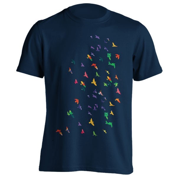 تیشرت Colorful flying birds