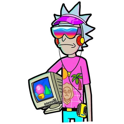 تیشرت Vaporwave Rick