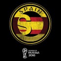 تیشرت طرح Spain Team Circle